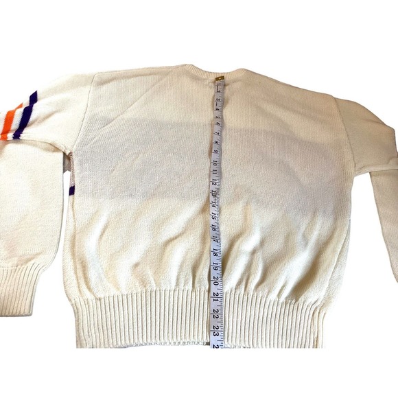 Vintage 80s Cliff Engle Cleveland Cavs XL Sweater White - Picture 5 of 7